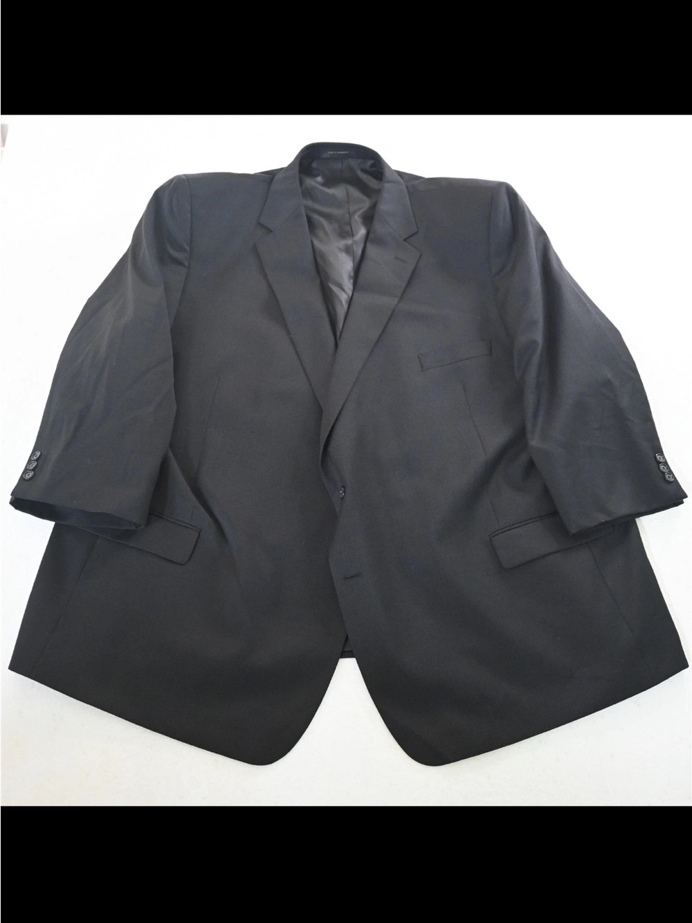 Men's 60R Black Single-Breasted Blazer